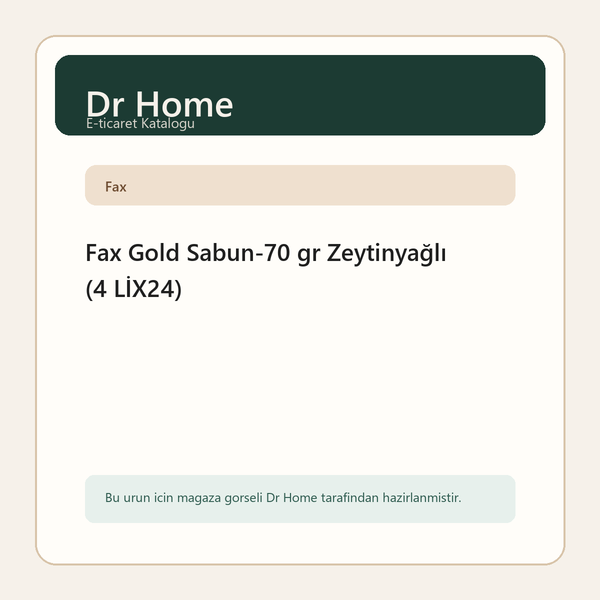 Fax Gold Sabun-70 gr Zeytinyağlı (4 LİX24)