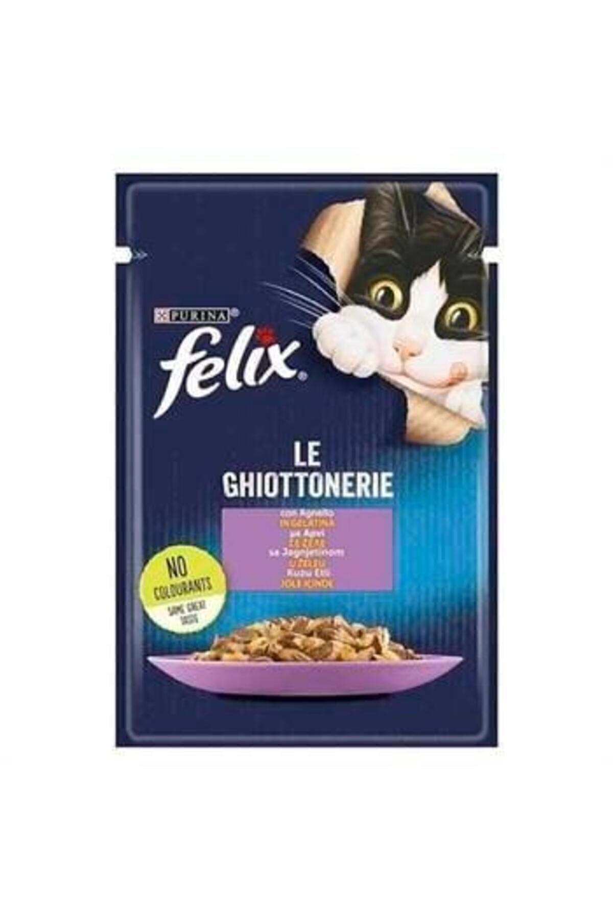 FELIX Kuzu Etli Kedi Yaş Maması 85 Gr.