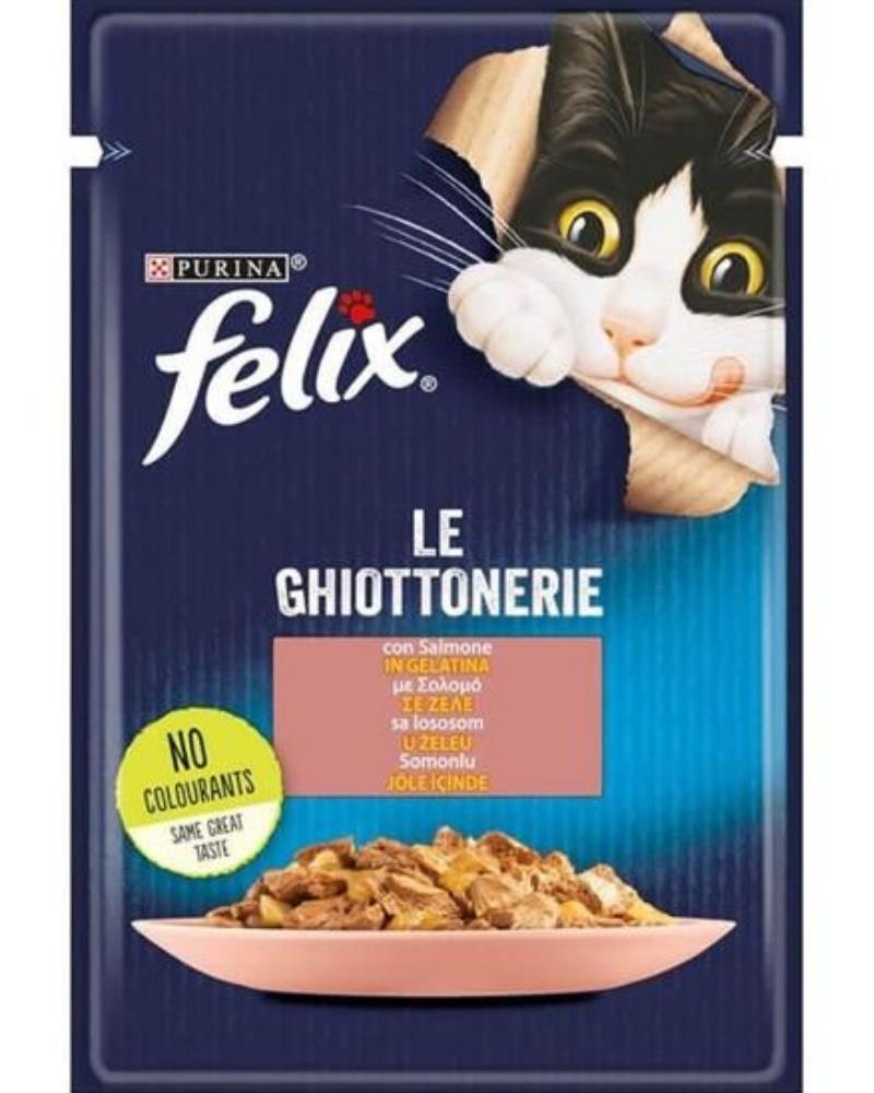 FELIX Somonlu Kedi Yaş Mama 85 Gr.