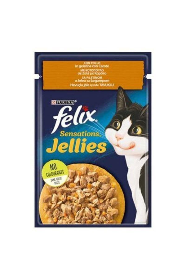 FELIX Tavuk Etli Ve Havuçlu Yaş Kedi Maması 85 Gr