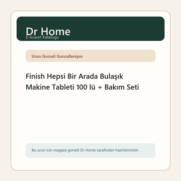 Finish Hepsi Bir Arada Bulaşık Makine Tableti 100 lü + Bakım Seti