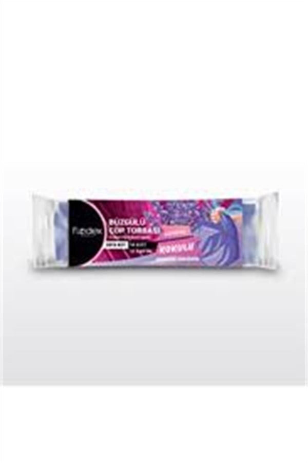 FLODEX Büzgülü Lavanta Kokulu Çöp Torbası (orta Boy)5'li Paket