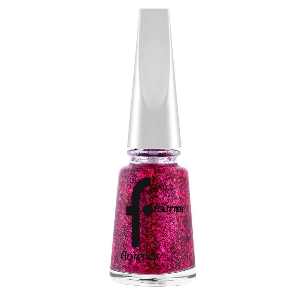 Flormar Glitter Nail Enamel Oje GL03 Ruby Light