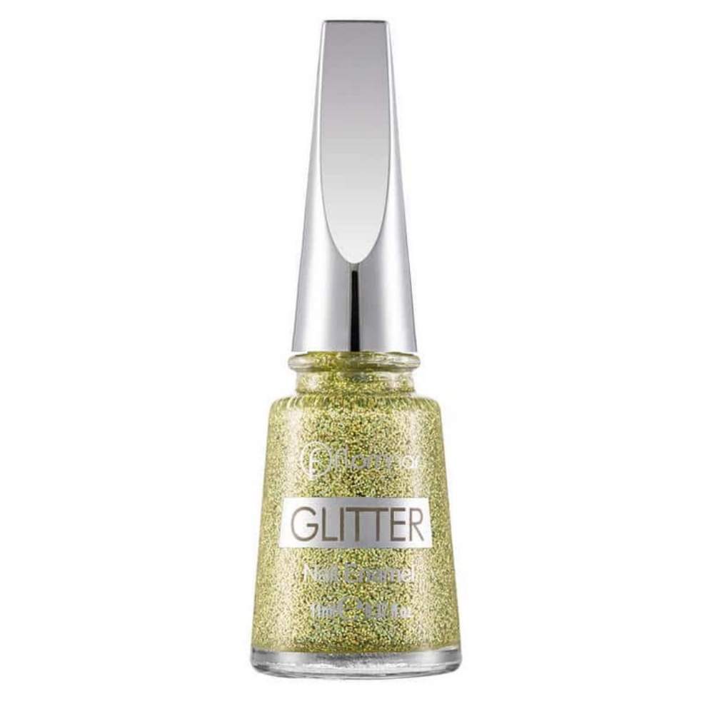 Flormar Glitter Nail Enamel Oje GL04 Gold Rush