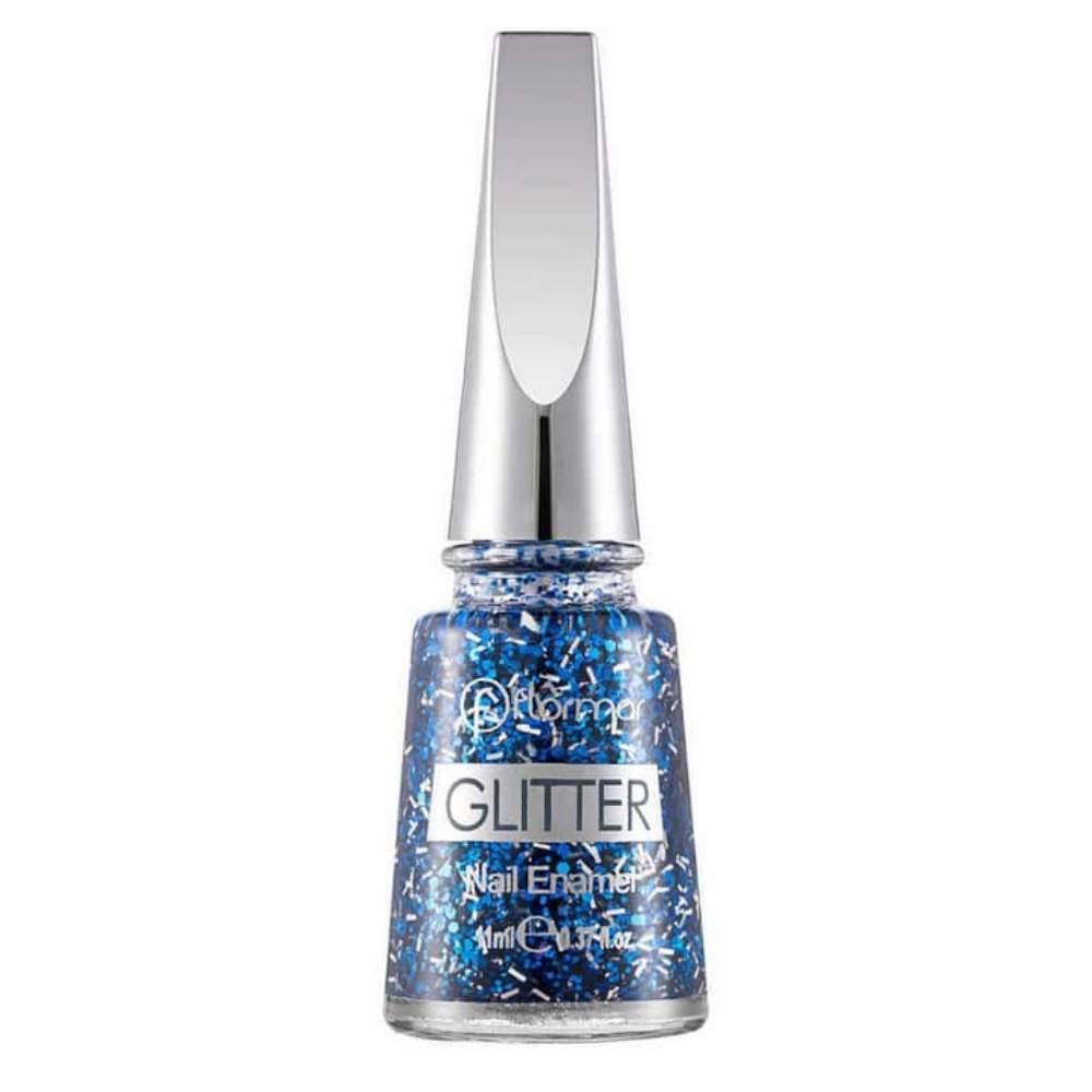 Flormar Glitter Nail Enamel Oje GL07 Sapphire Shine