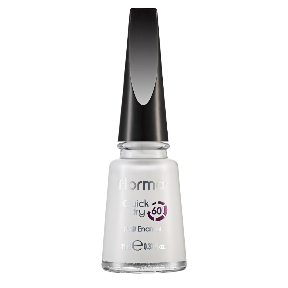 Flormar Quick Dry Nail Enamel Oje QD01 Snow White