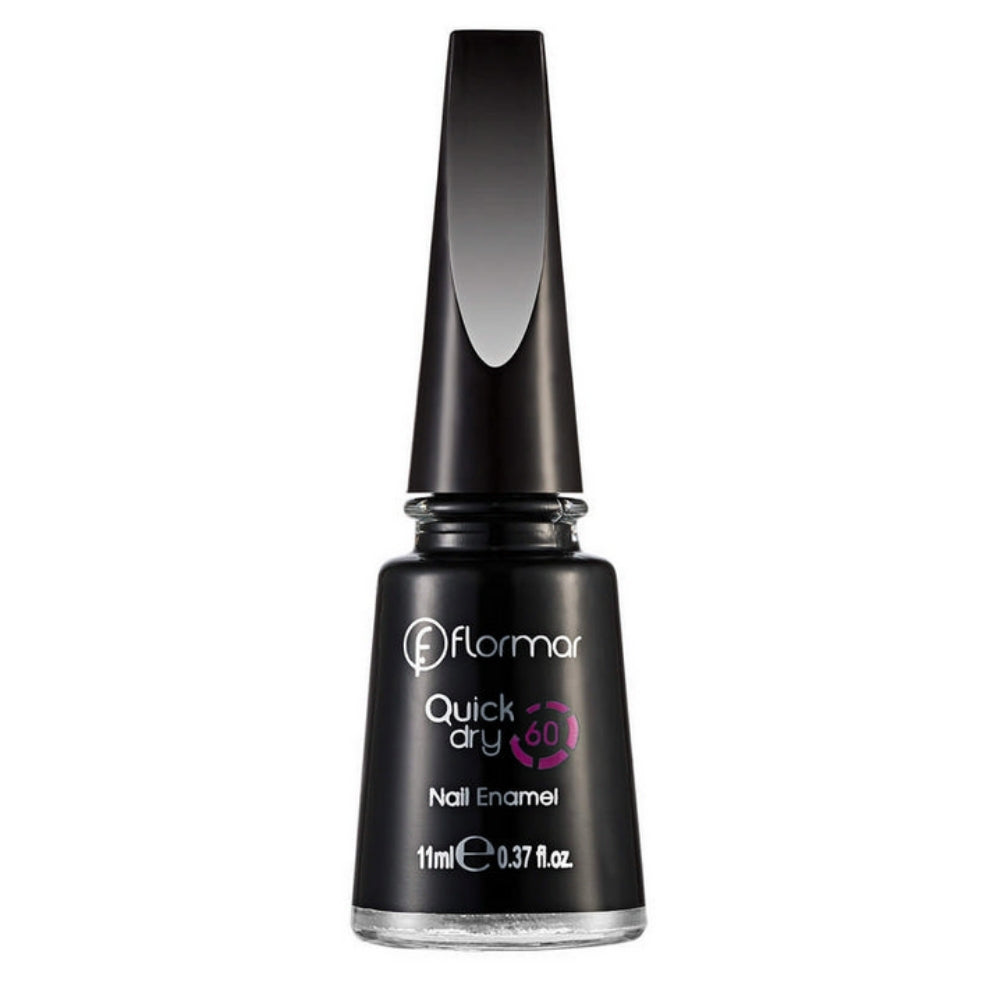 Flormar Quick Dry Nail Enamel Oje QD10 Black Minimalism