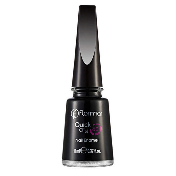 Flormar Quick Dry Nail Enamel Oje QD10 Black Minimalism