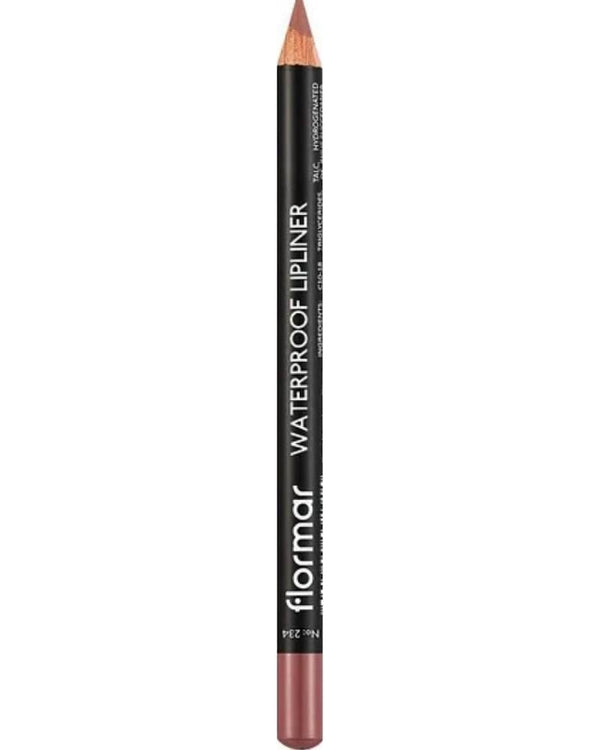 Flormar Suya Dayanıklı Dudak Kalemi (KAHVE) - Waterproof Lipliner - 234 Vanilla Sff - 8690604567478
