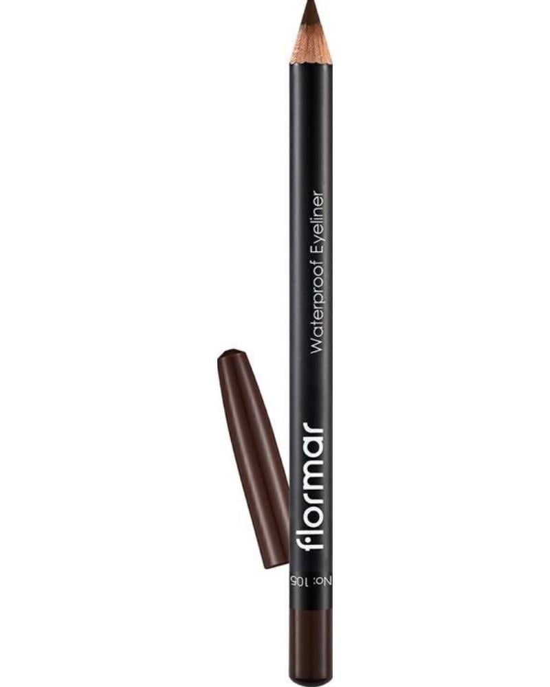 Flormar Suya Dayanıklı Mat Göz Kalemi (KAHVE) - Waterproof Eyeliner - 105 Warm Brown - 8690604109050