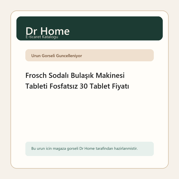 Frosch Sodalı Bulaşık Makinesi Tableti Fosfatsız 30 Tablet Fiyatı