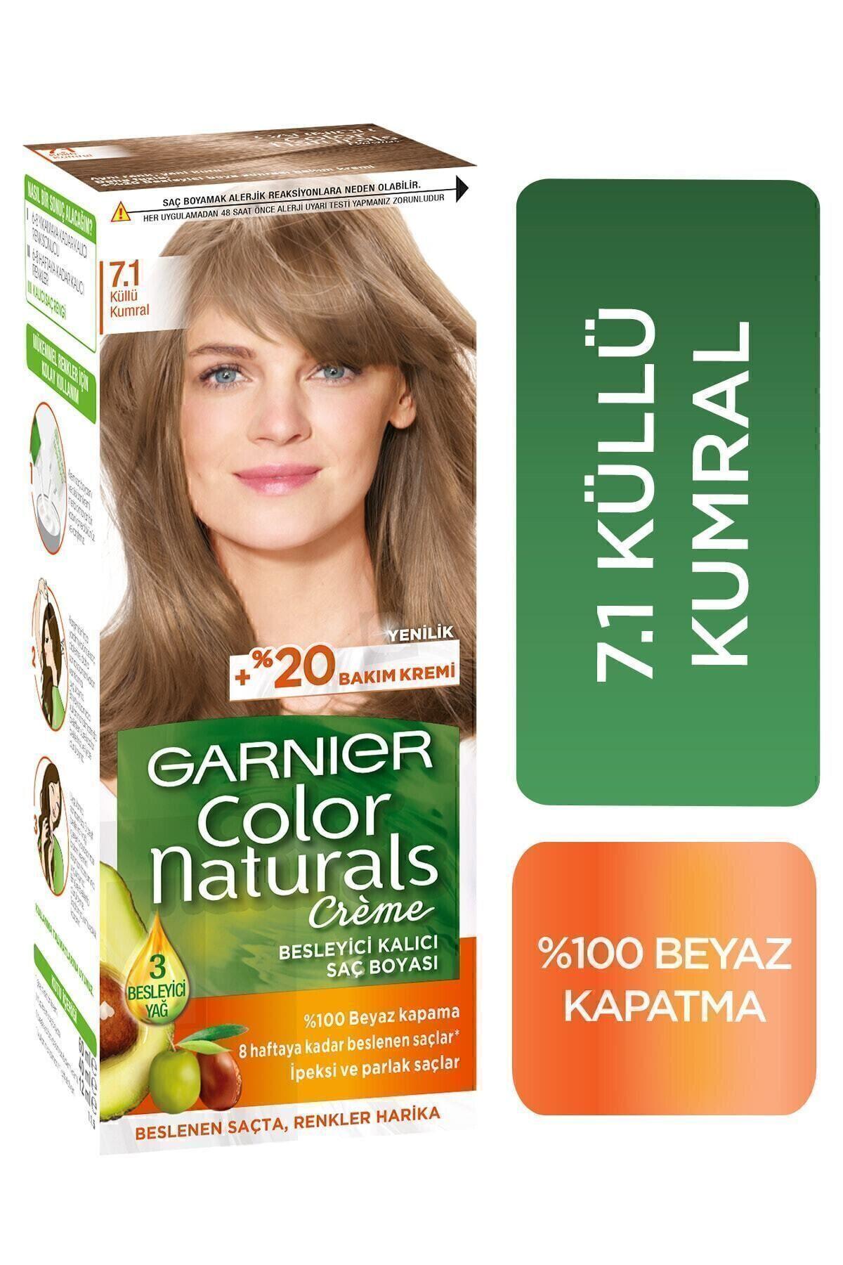 Garnier Color Naturals Saç Boyası 7.1 Küllü Kumral