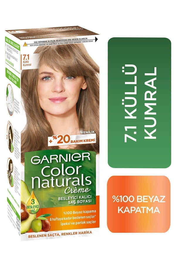 Garnier Color Naturals Saç Boyası 7.1 Küllü Kumral