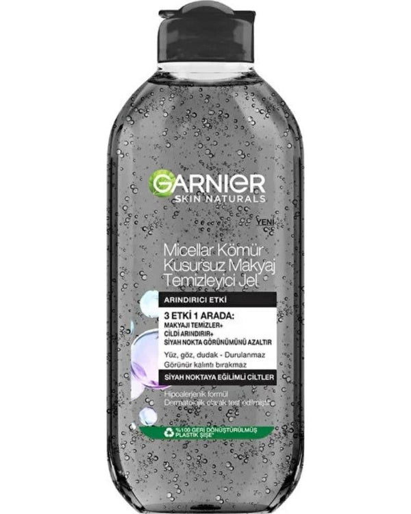 Garnier Micellar Kömür Kusursuz Makyaj Temizleyici Jel 400 ml
