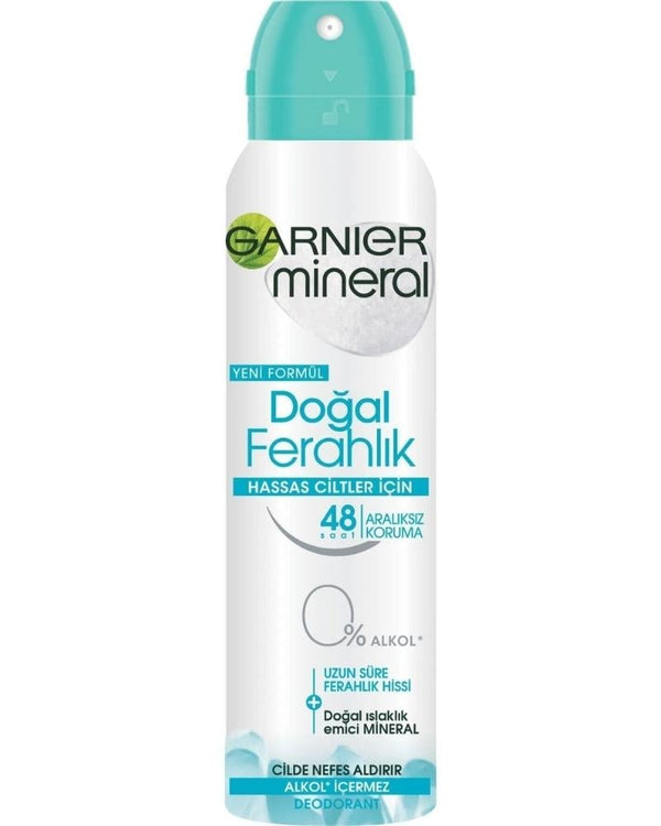 Garnier Mineral Doğal Ferahlık Kadın Sprey Deodorant 3600542038157