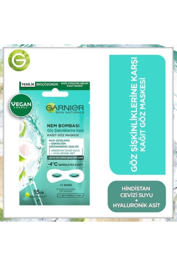 Garnier Nem Bombası Göz Şişkinliğine Karşı Kağıt Göz Maskesi