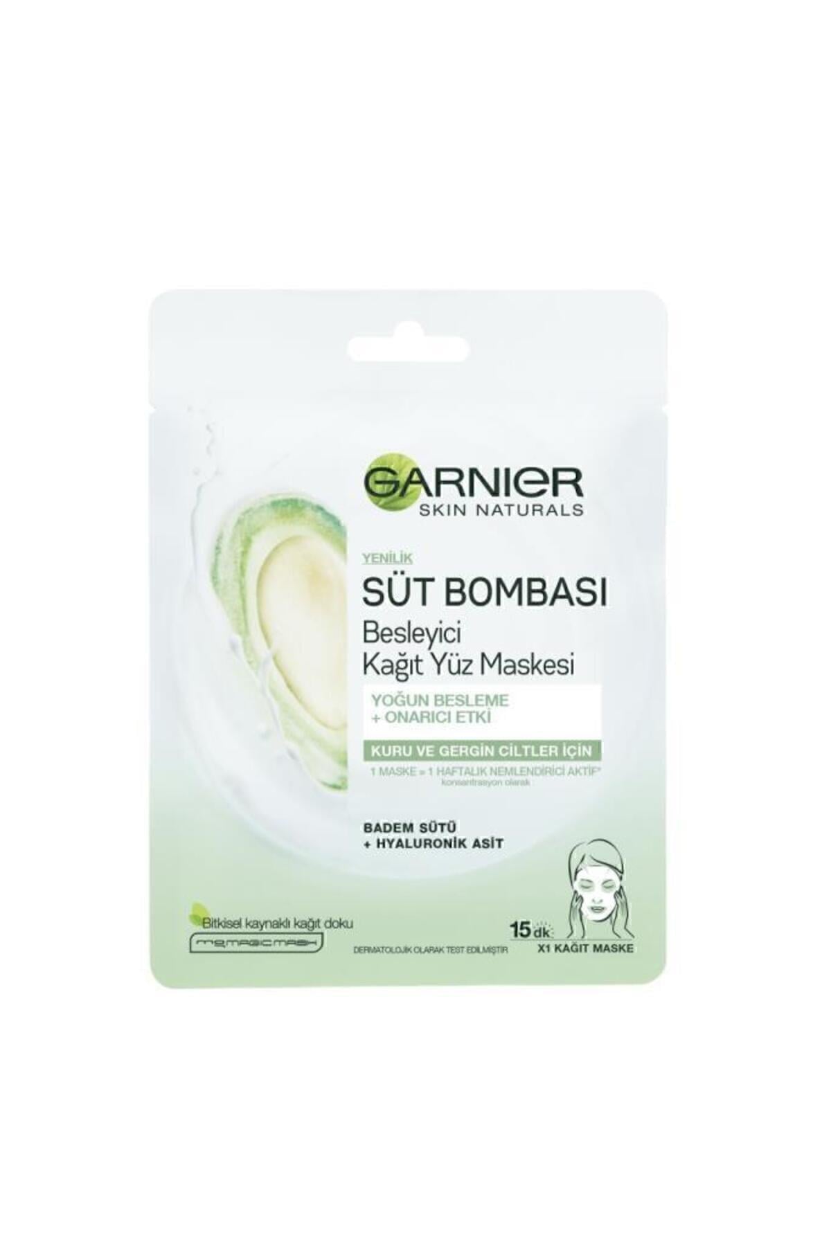 Garnier Süt Bombası Badem Sütü Kağıt Maske