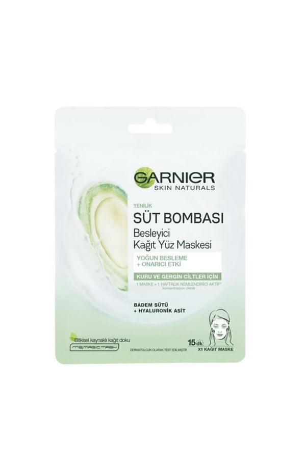 Garnier Süt Bombası Badem Sütü Kağıt Maske