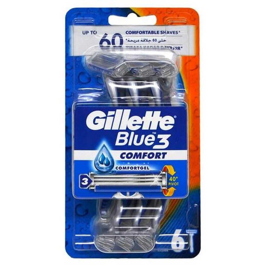 Gillette Blue 3 Comfort Kullan At Tıraş Bıçağı 6'lı
