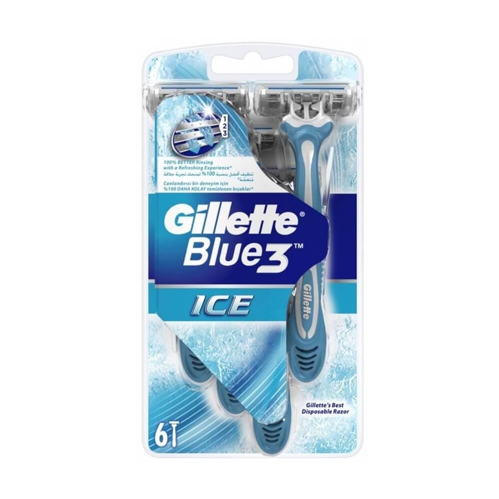 Gillette Blue 3 Ice Kullan At Tıraş Bıçağı 6'lı