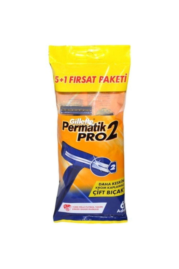 Gillette Permatik Pro2 Tıraş Bıçağı 6'lı Poşet 7702018603237 Tıraş Bıçağı
