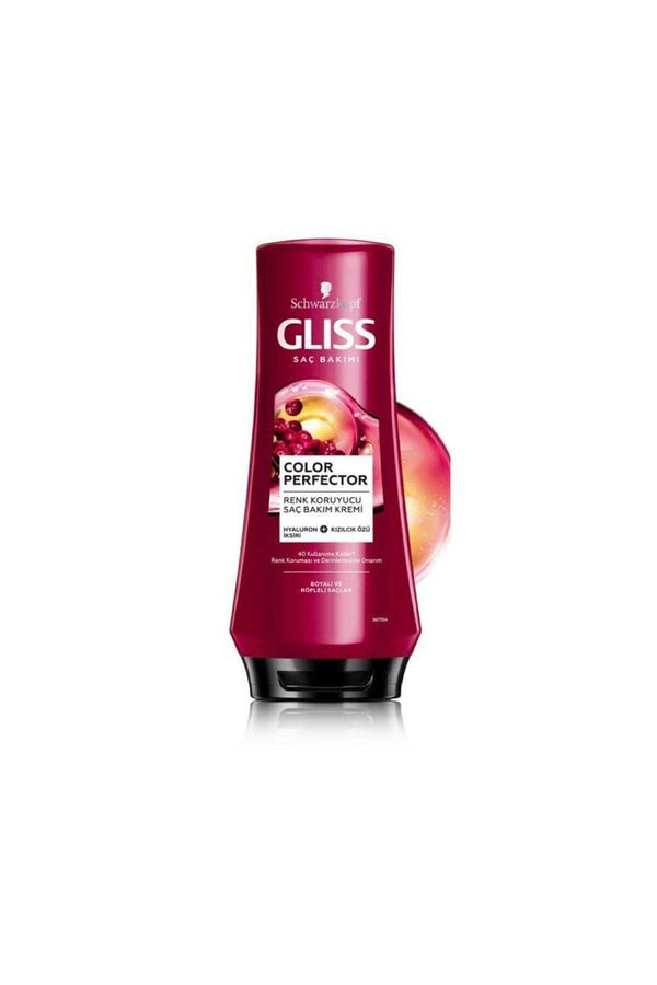 Gliss Color Perfector Renk Koruyucu Saç Bakım Kremi - Hyaluron Iksiri Ve Kızılcık Özü Ile 360 ml