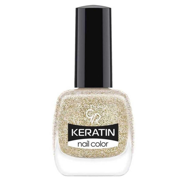 Golden Rose Keratin Nail Color Glitter No:403