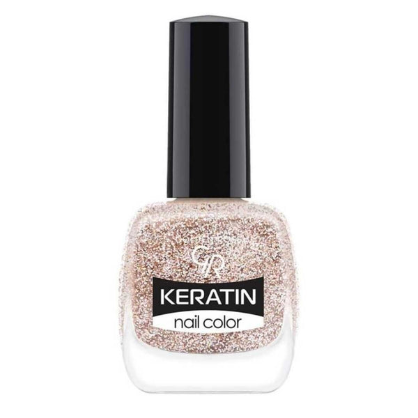 Golden Rose Keratin Nail Color Glitter No:404