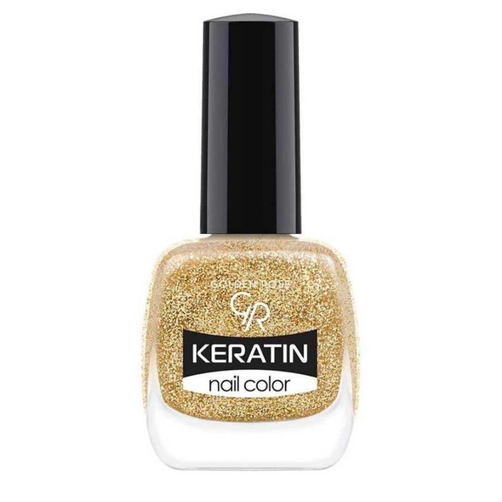Golden Rose Keratin Nail Color Glitter No:406