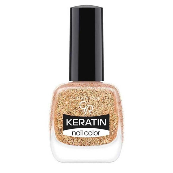 Golden Rose Keratin Nail Color Glitter No:407