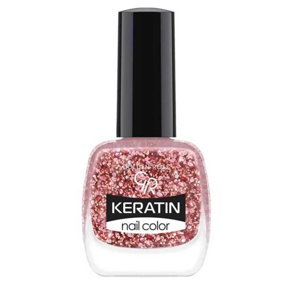 Golden Rose Keratin Nail Color Glitter No:408