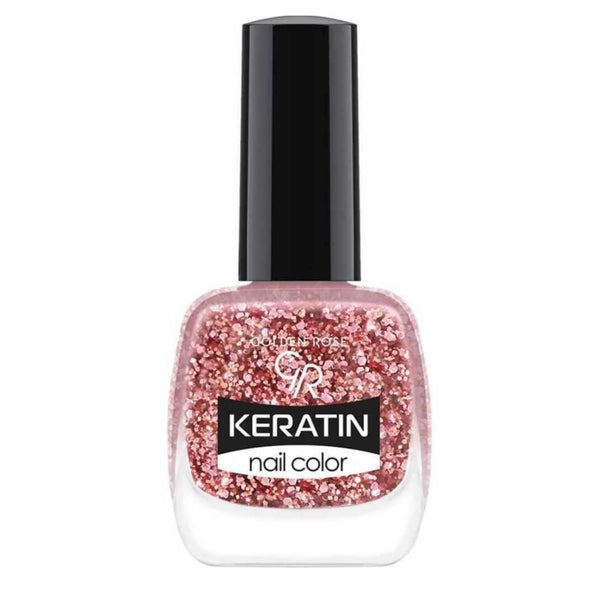 Golden Rose Keratin Nail Color Glitter No:408