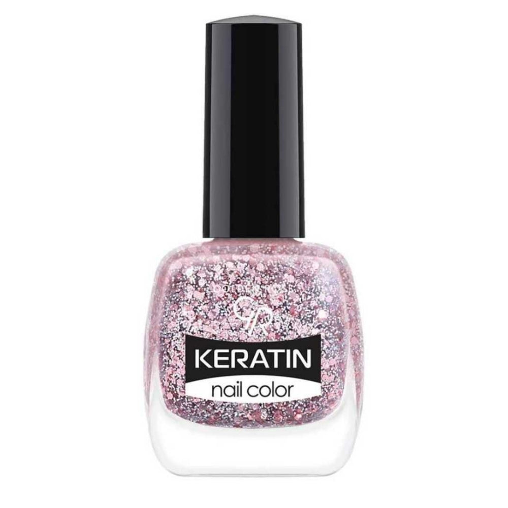 Golden Rose Keratin Nail Color Glitter No:410