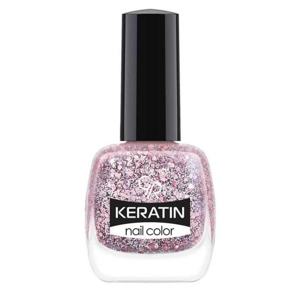 Golden Rose Keratin Nail Color Glitter No:410
