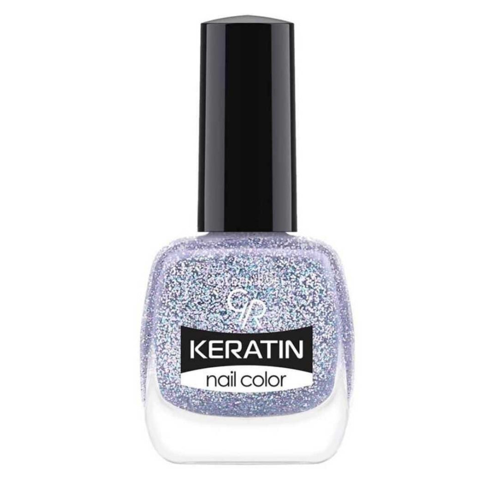 Golden Rose Keratin Nail Color Glitter No:412