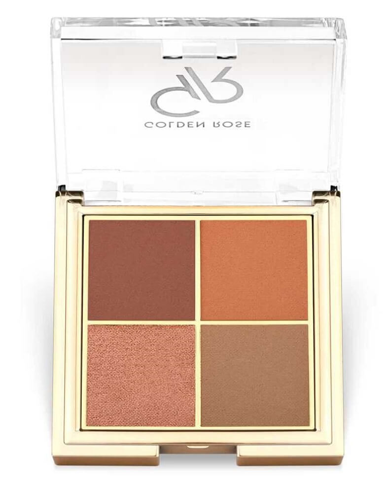 Golden Rose Quattro Eyeshadow Palette No:05 Red Brick
