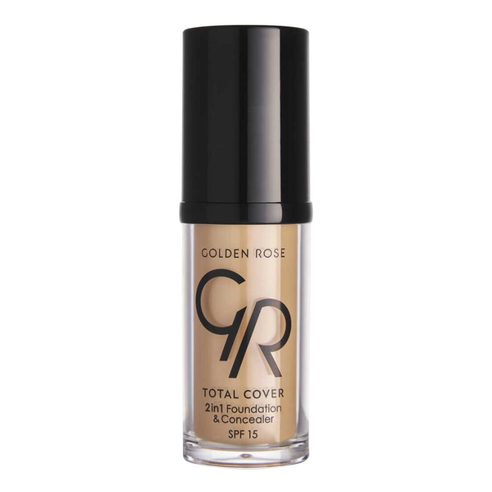 Golden Rose Total Cover 2in 1 Fondöten ve Kapatıcı 22