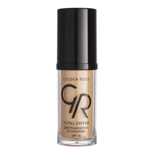 Golden Rose Total Cover 2in 1 Fondöten ve Kapatıcı 22