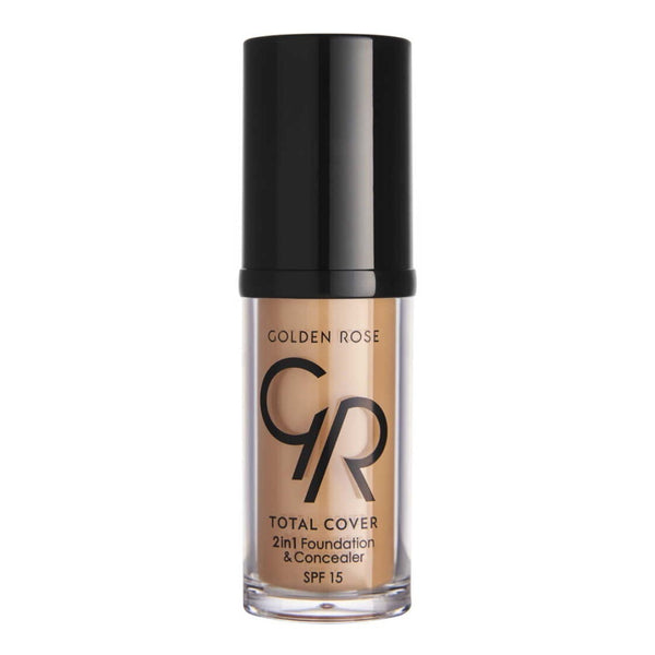 Golden Rose Total Cover 2in 1 Fondöten&Kapatıcı 12