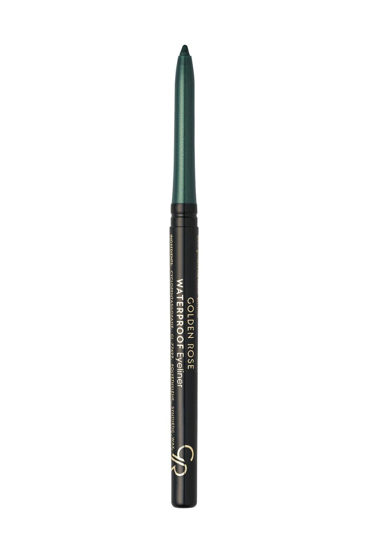 Golden Rose Waterproof Automatic Eyeliner No: 08 Emeral Green - Asansörlü Göz Kalemi - 8691190990084