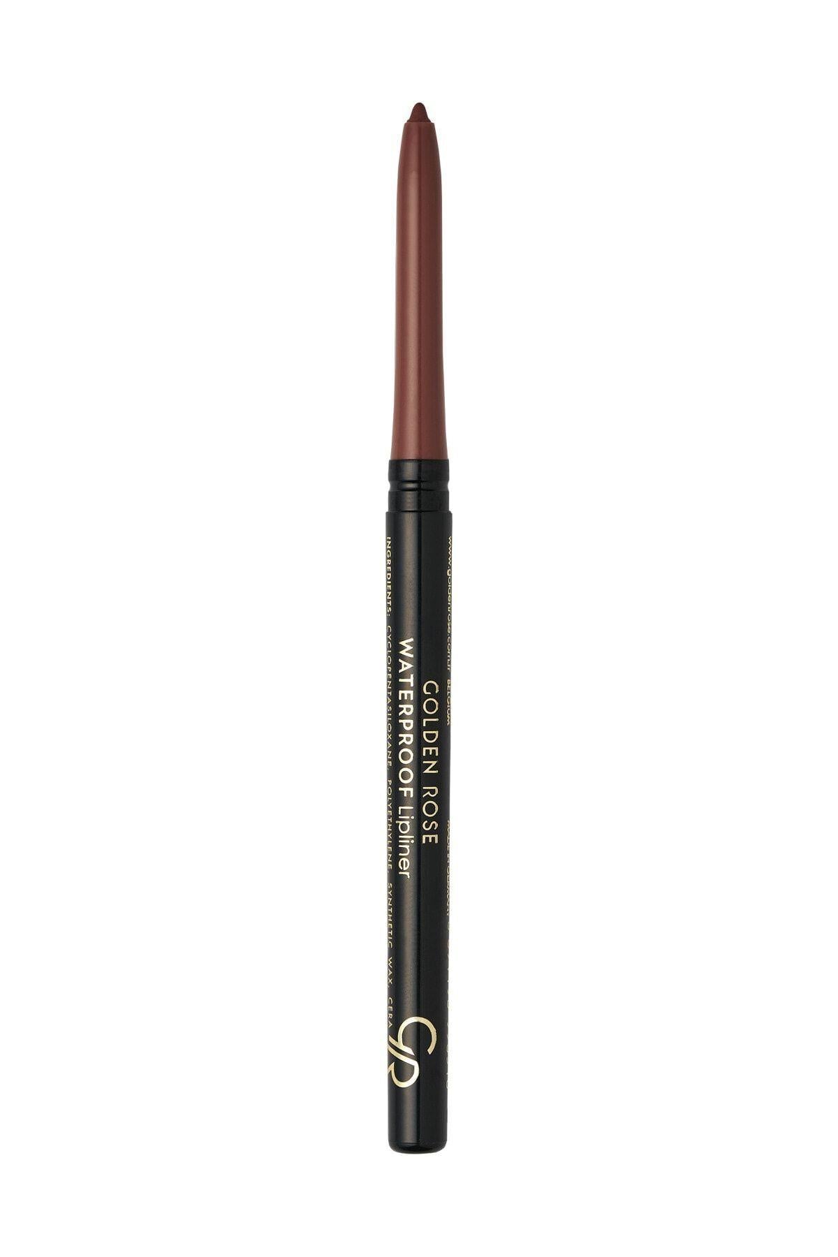 Golden Rose Waterproof Automatic Lipliner No: 58 Brown - Suya Dayanıklı Dudak Kalemi - 8691190990589
