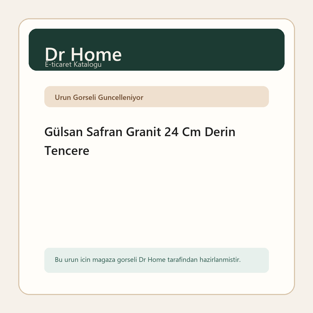 Gülsan Safran Granit 24 Cm Derin Tencere