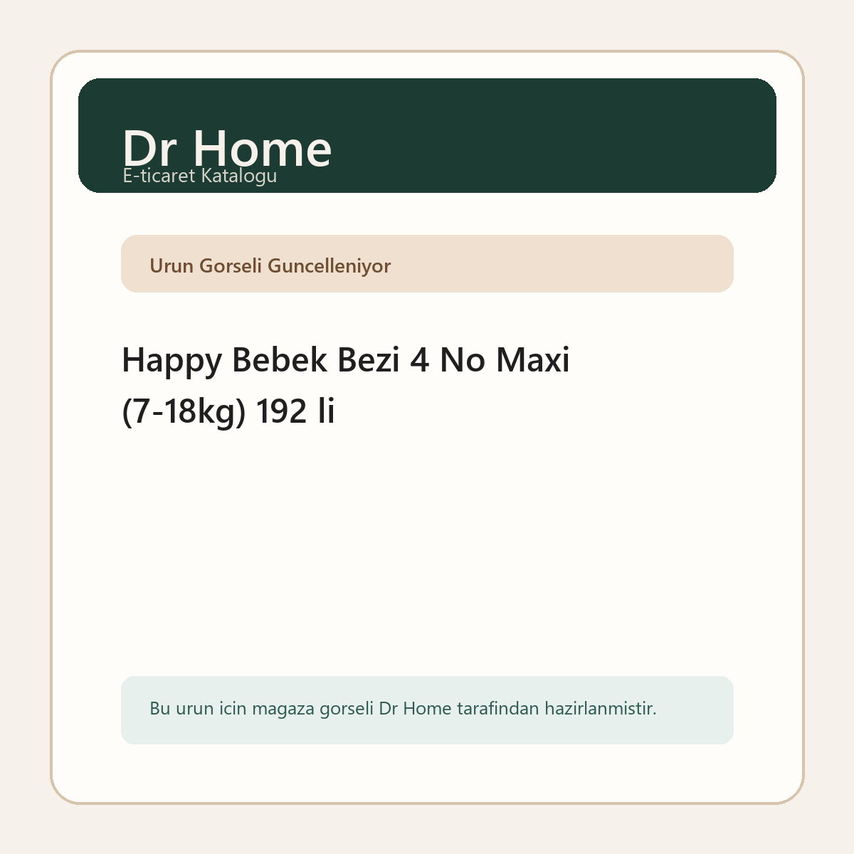 Happy Bebek Bezi 4 No Maxi (7-18kg) 192 li