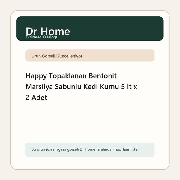 Happy Topaklanan Bentonit Marsilya Sabunlu Kedi Kumu 5 lt x 2 Adet