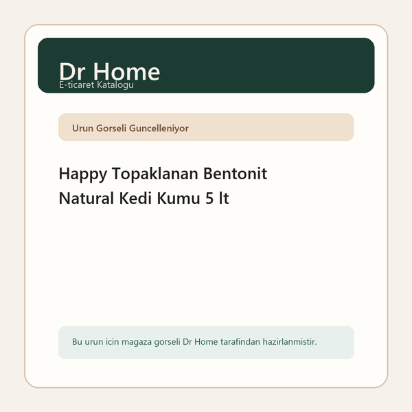 Happy Topaklanan Bentonit Natural Kedi Kumu 5 lt
