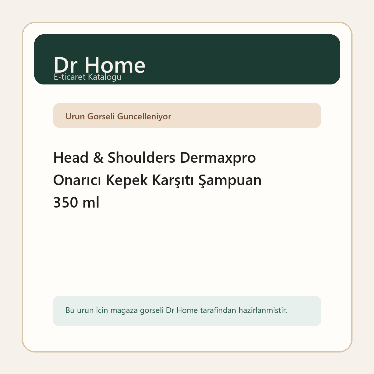 Head & Shoulders Dermaxpro Onarıcı Kepek Karşıtı Şampuan 350 ml