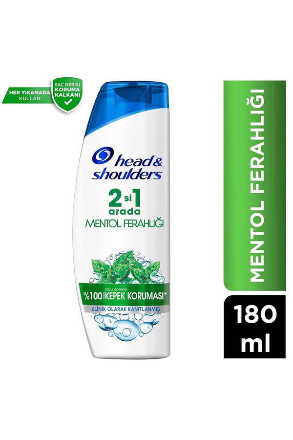 Head&Shoulders Mentol Ferahlığı 2'si 1 Arada Kepeğe Karşı Etkili Şampuan 180 Ml