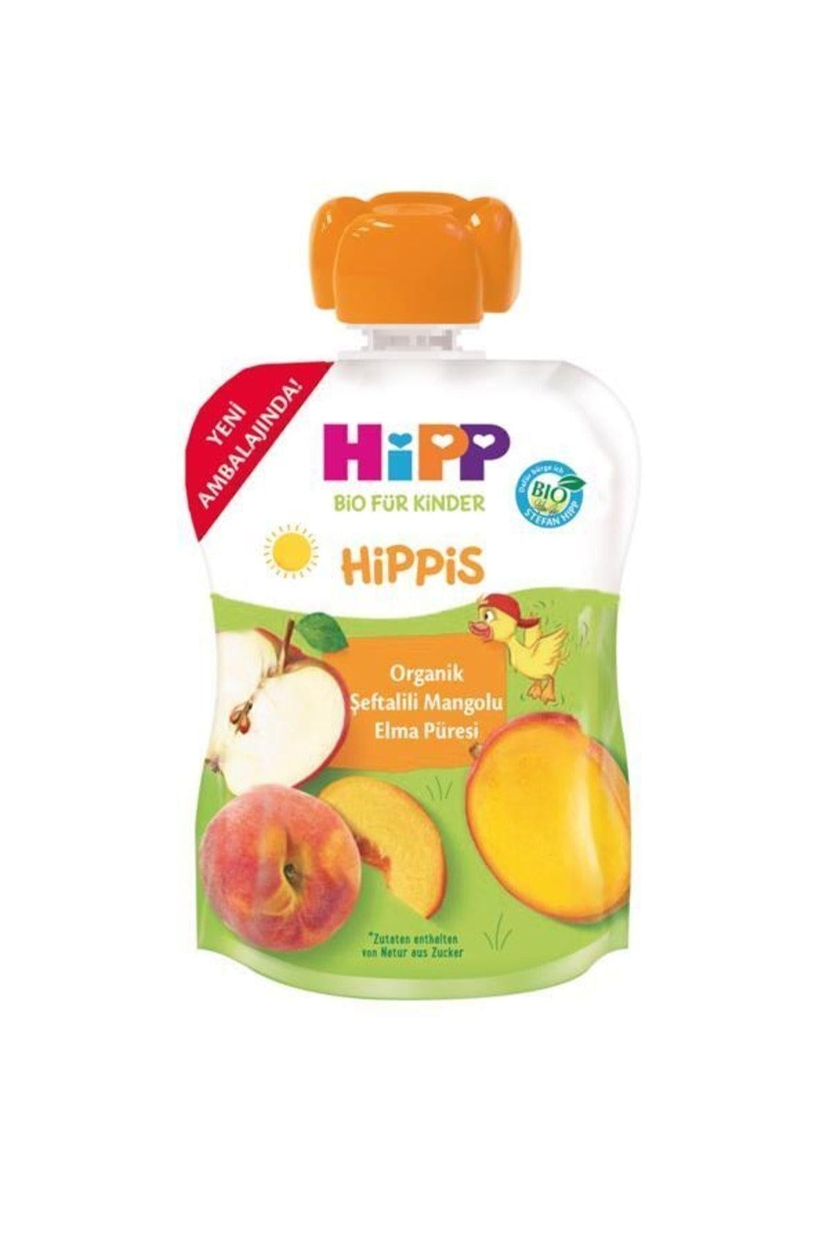Hipp Organik Şeftalili Mangolu Elma Püresi 100 Gr