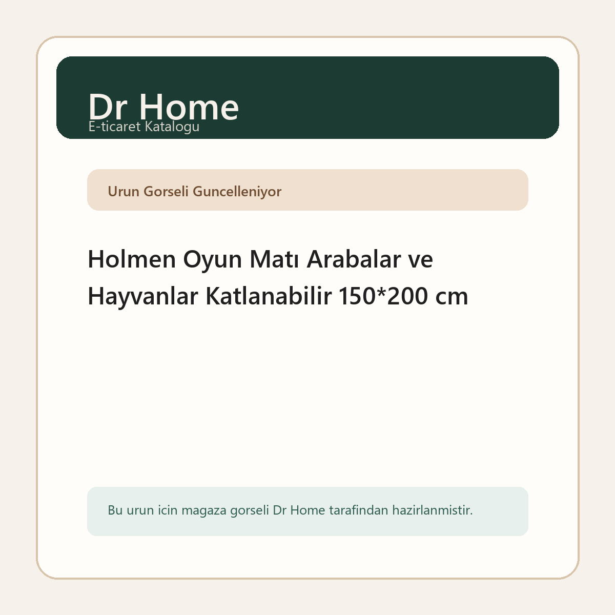 Holmen Oyun Matı Arabalar ve Hayvanlar Katlanabilir 150*200 cm