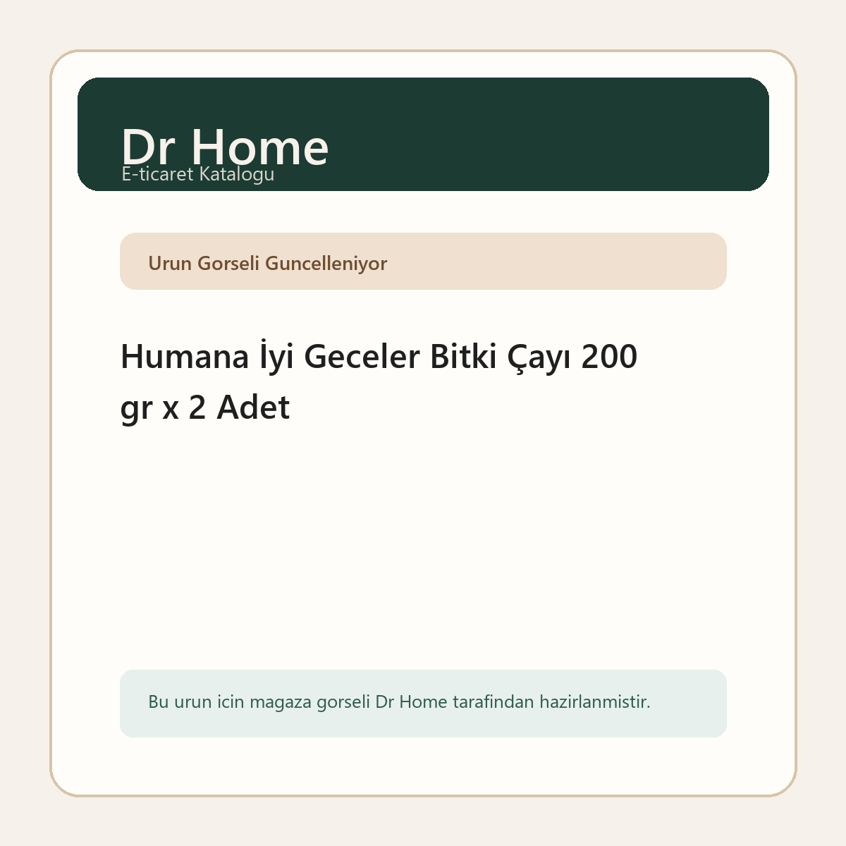 Humana İyi Geceler Bitki Çayı 200 gr x 2 Adet
